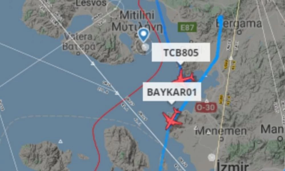 Πτήσεις τουρκικών κατασκοπευτικών απέναντι σε Χίο και Λέσβο